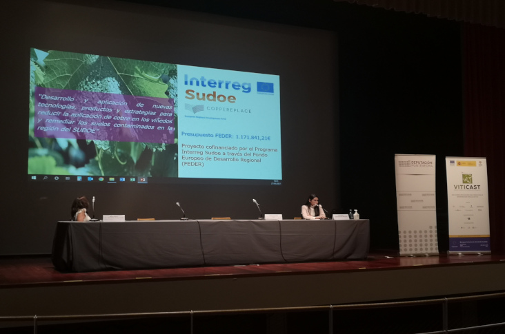 La PTV promocionó COPPEREPLACE en la jornada del grupo operativo VITICAST
